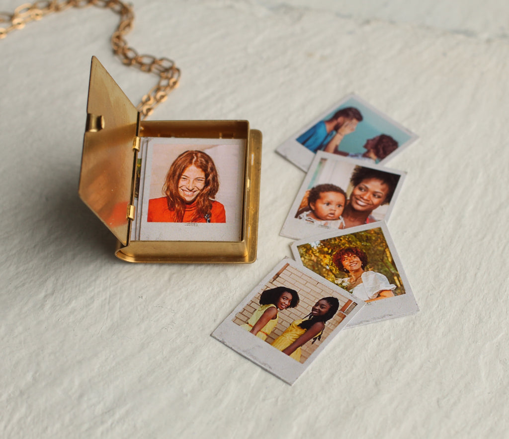 Polaroid Photo Album Locket Necklace - Necklaces