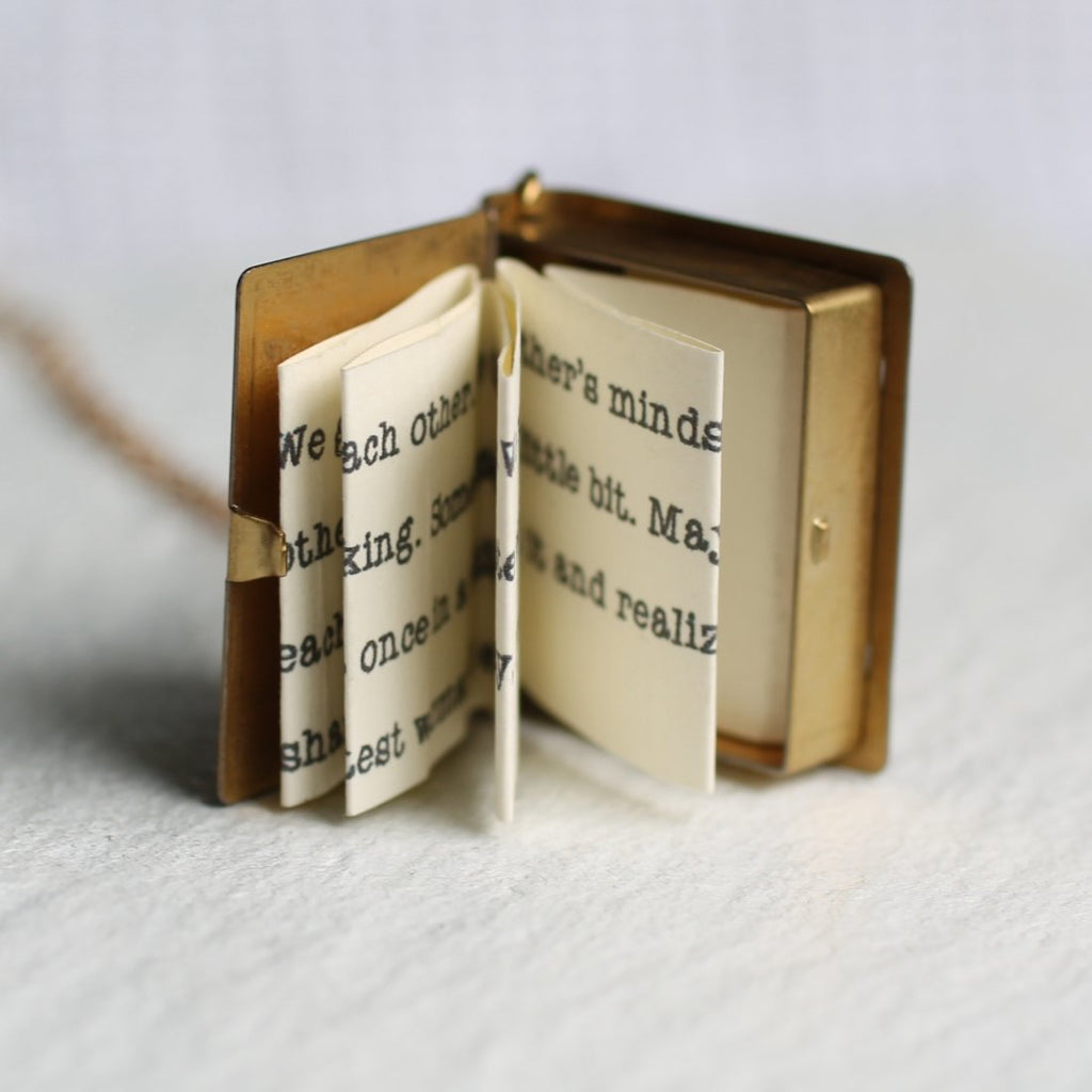Love Story Book Locket - Necklaces