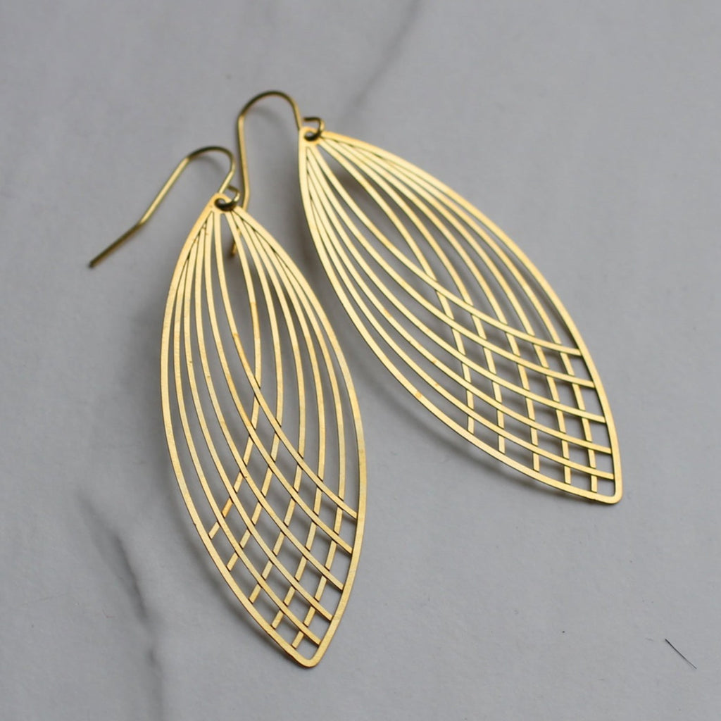 Art Nouveau Drop Earrings - Earrings
