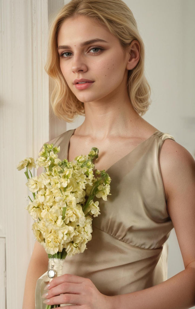 Sterling Silver Bridal Bouquet Locket Pin - personalised photo locket