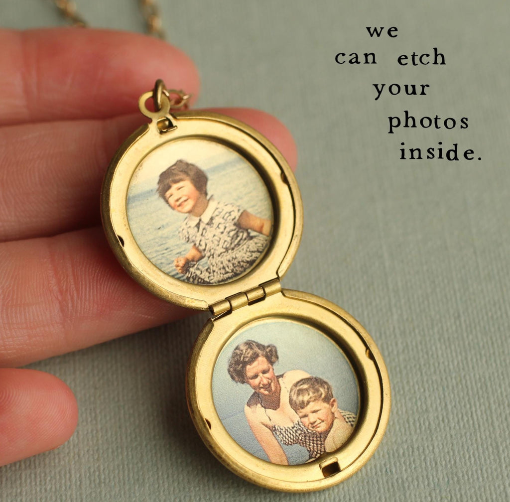 Pressed Flower Locket Necklace - Necklaces