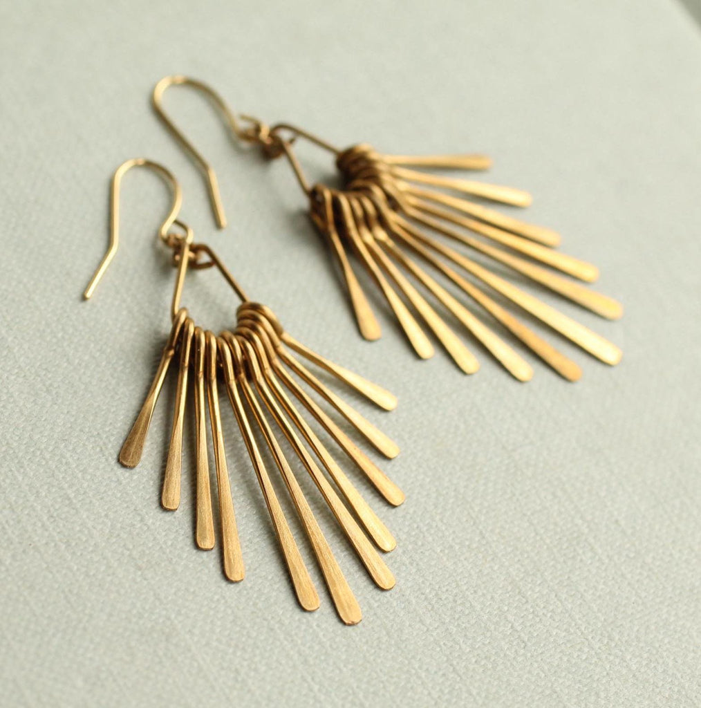 Art Deco Fringe Earrings - Earrings
