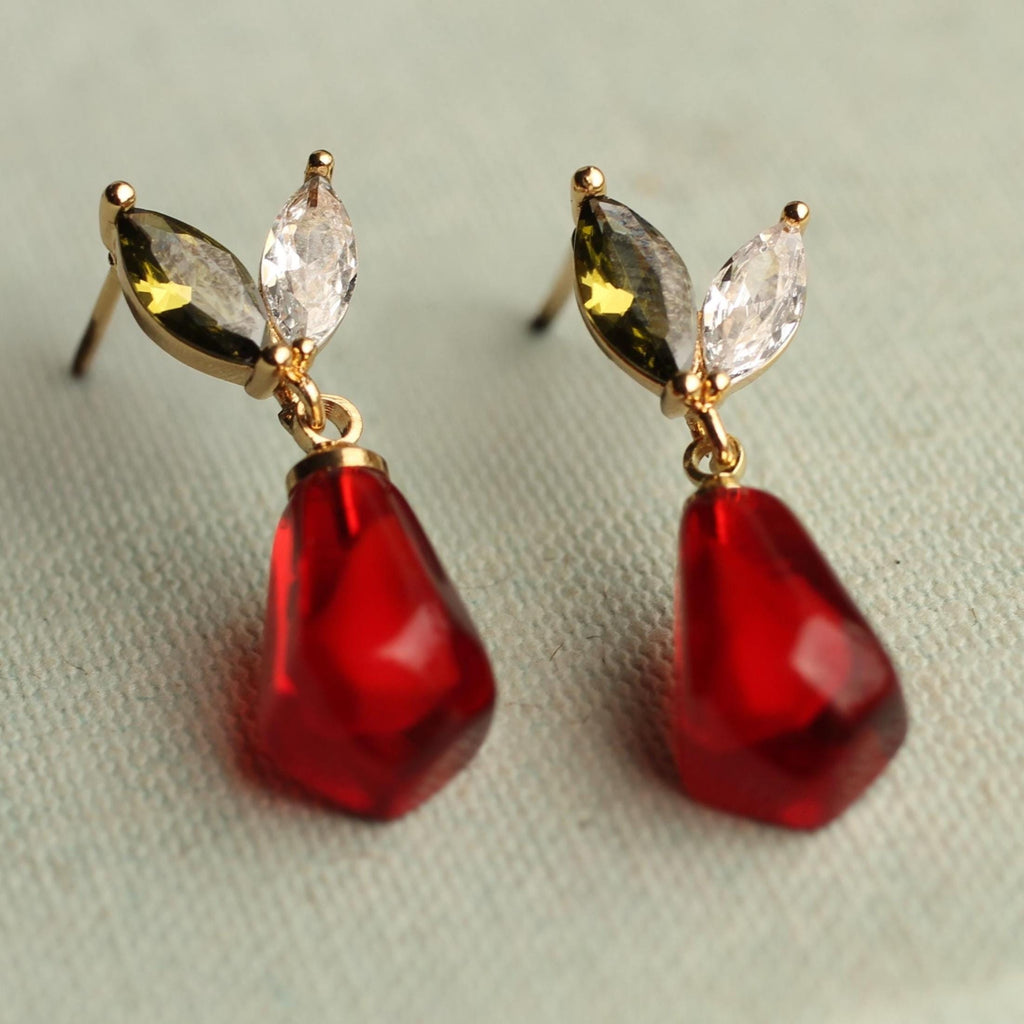 Pomegranate Seed Earrings - Earrings