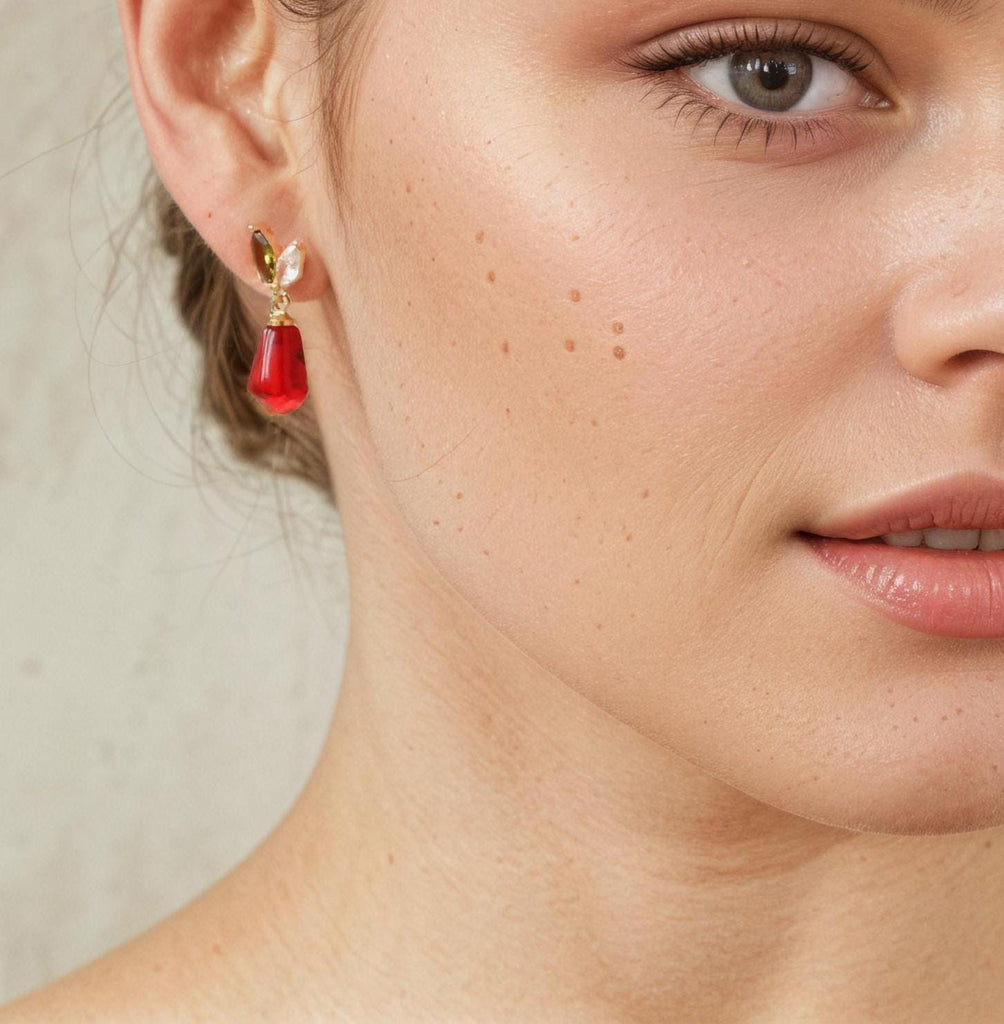 Pomegranate Seed Earrings - Earrings