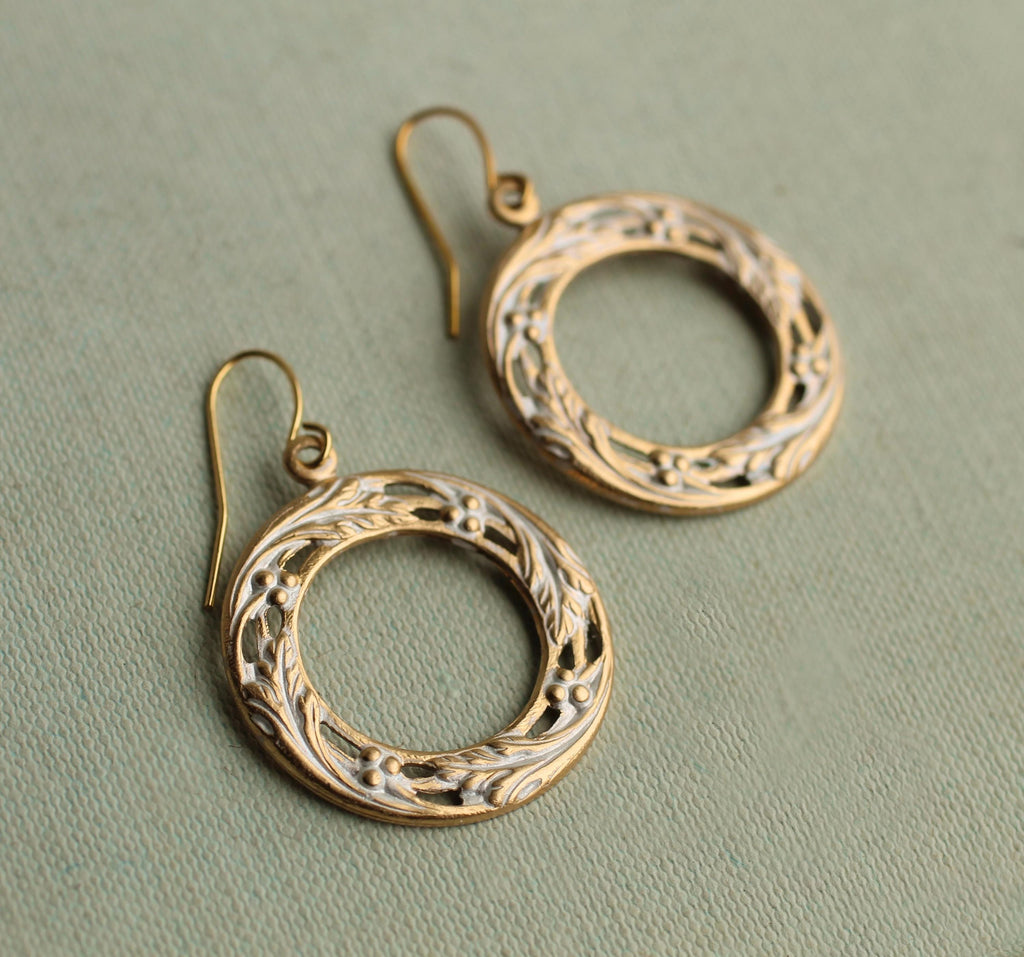 Grapevine Hoop Earrings - Earrings