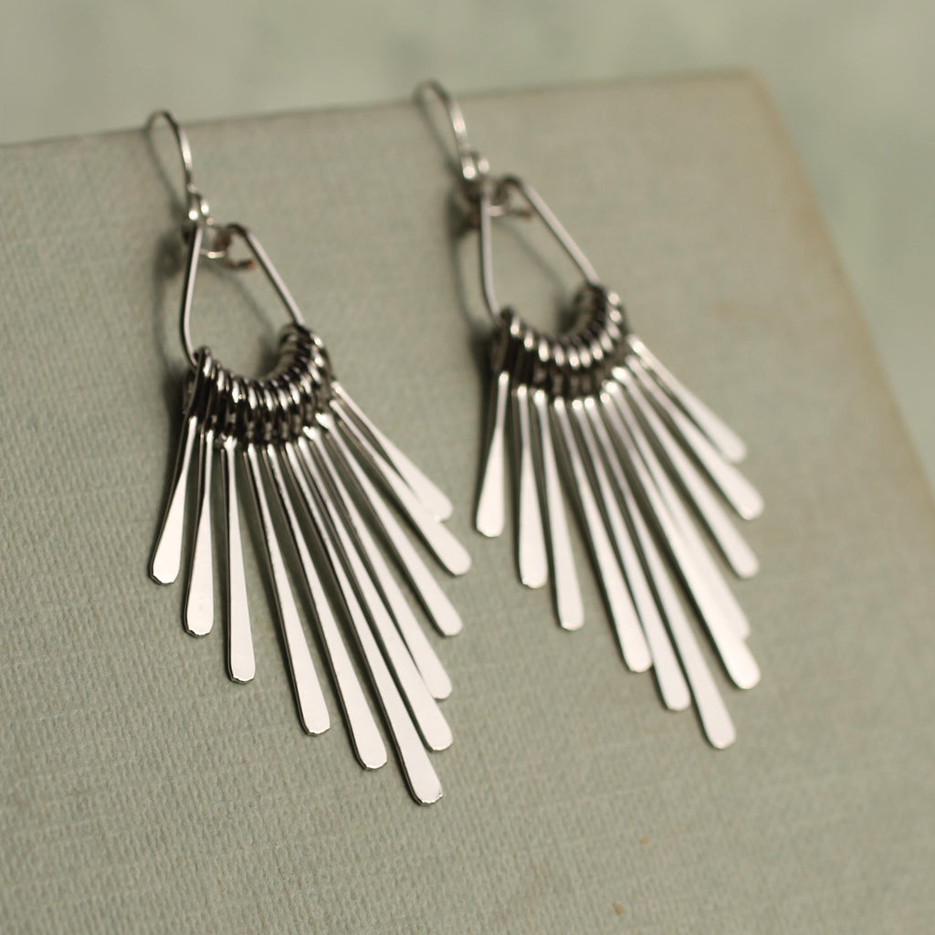 Art Deco Fringe Earrings - Earrings