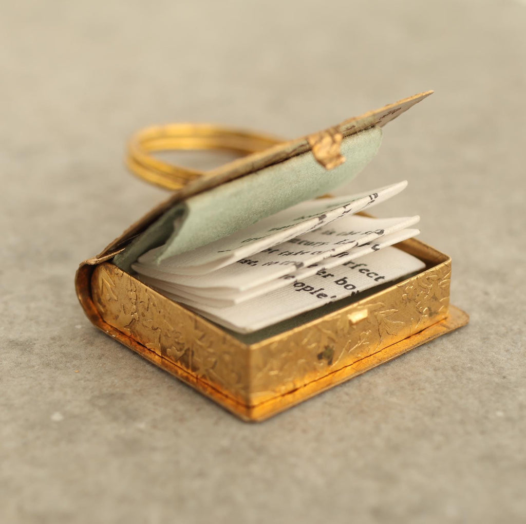 Victorian Antique Personalized Book Keyring - Keyrings