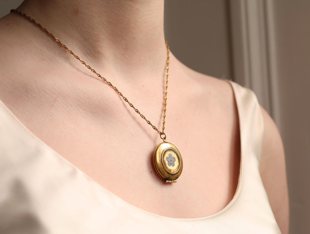 Pressed Flower Locket Necklace - Necklaces