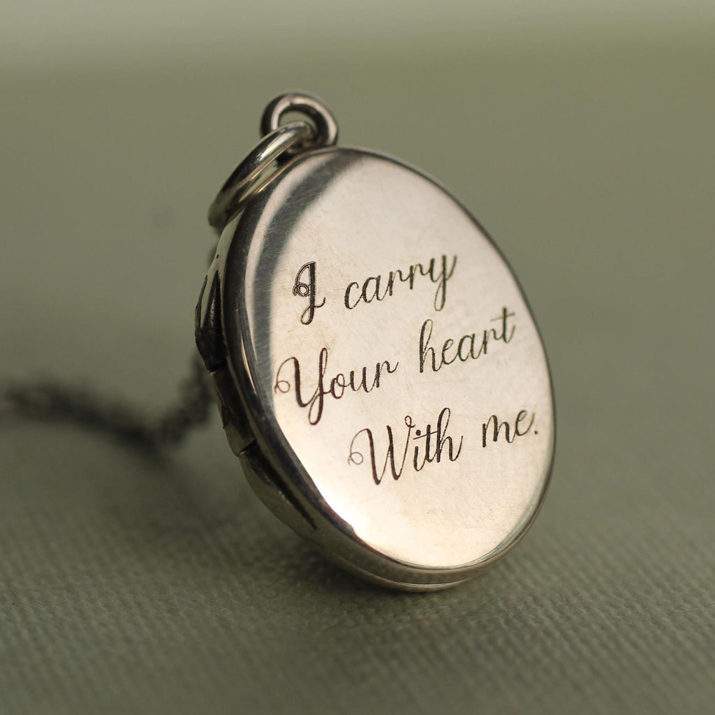 Sterling Silver Medium Oval Locket - Necklaces