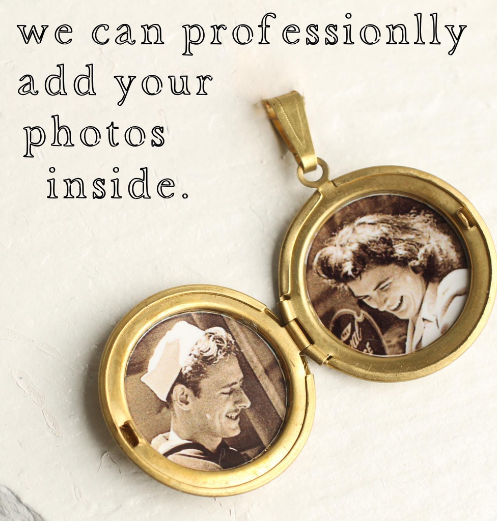 a picture of a man and a woman inside of a locke
