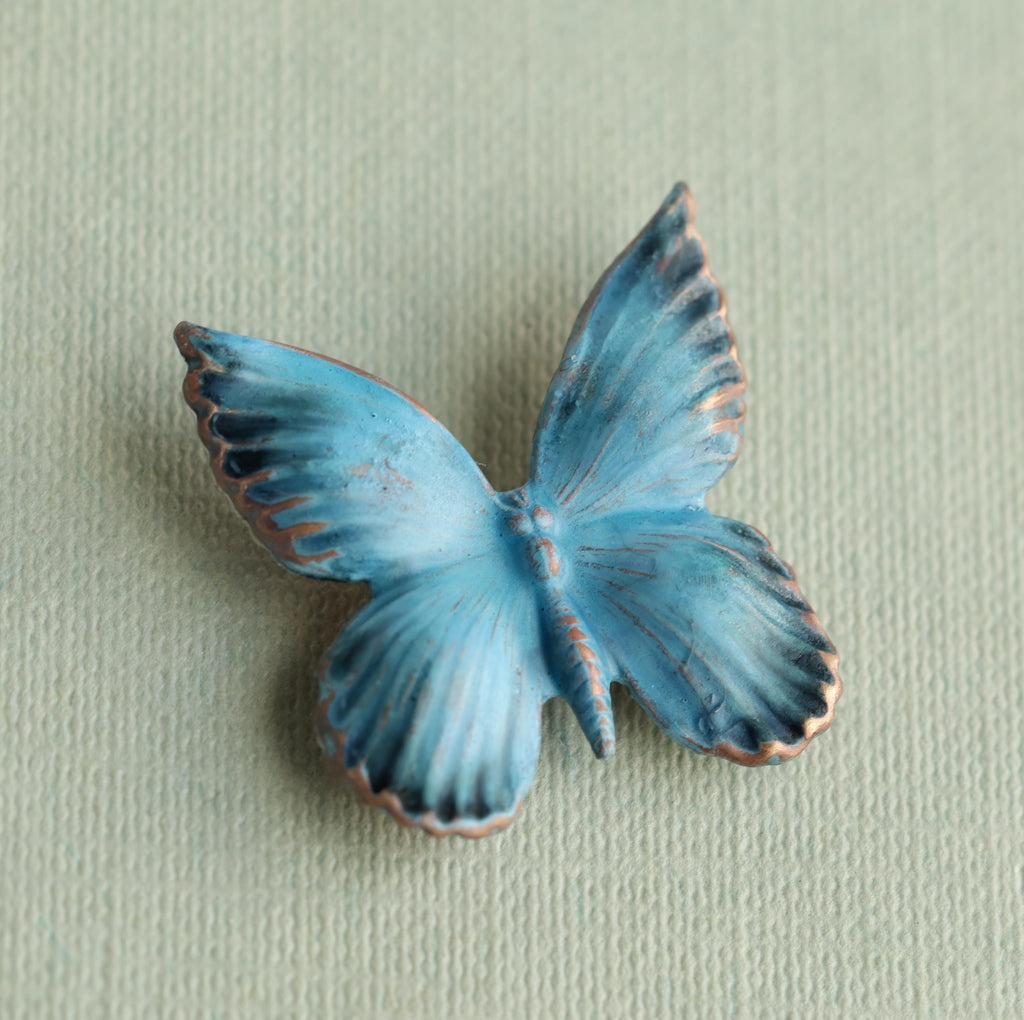 Blue Butterfly Brooch Pin - Brooches & Pins