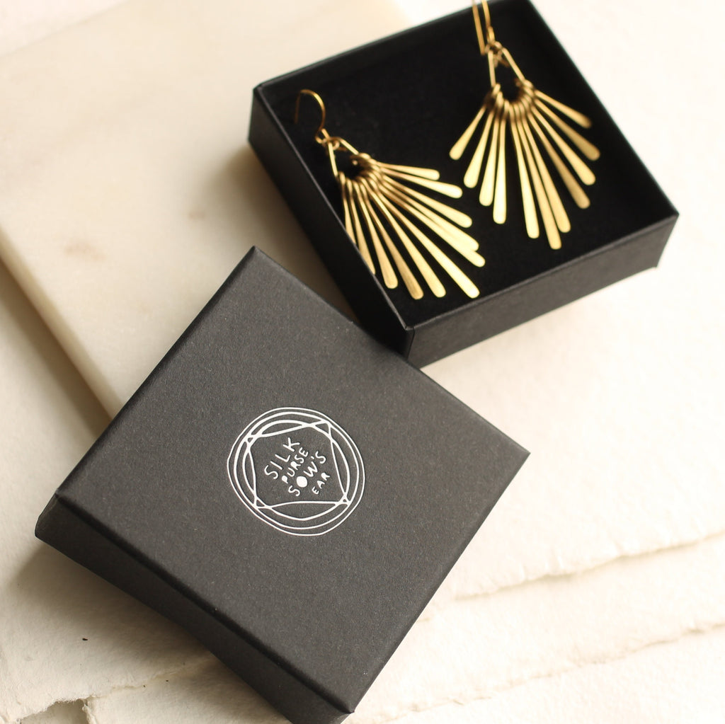 Art Deco Fringe Earrings - Earrings