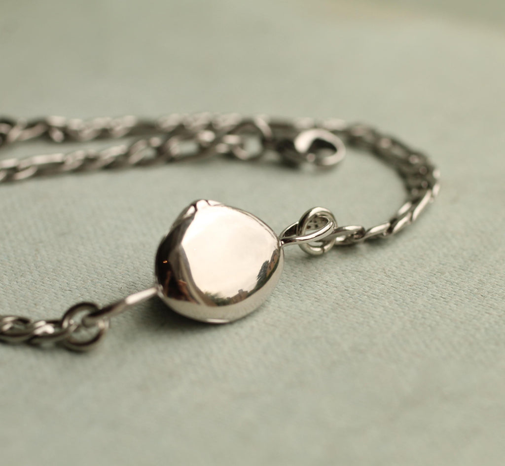 Silver Personalized Locket Bracelet - Bracelets