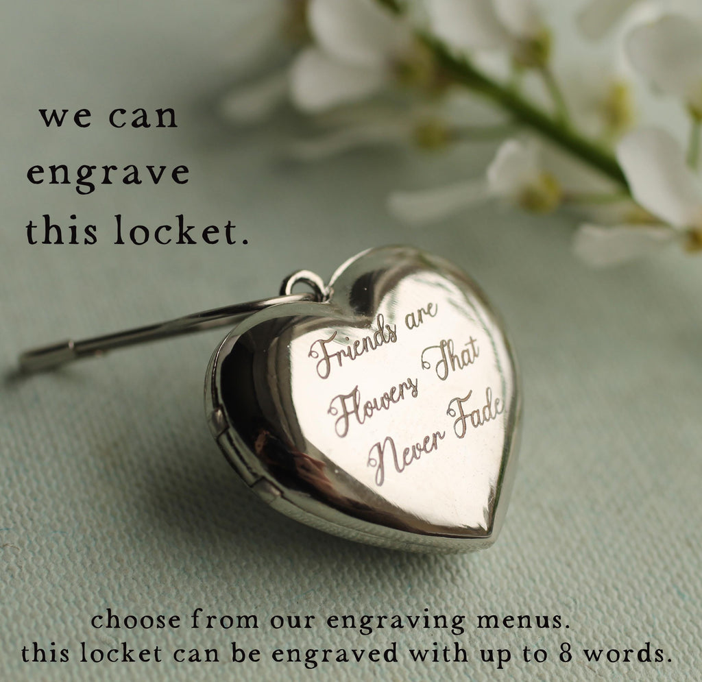 Bridal Bouquet Silver Heart Charm Brooch Pin - Brooches & Pins