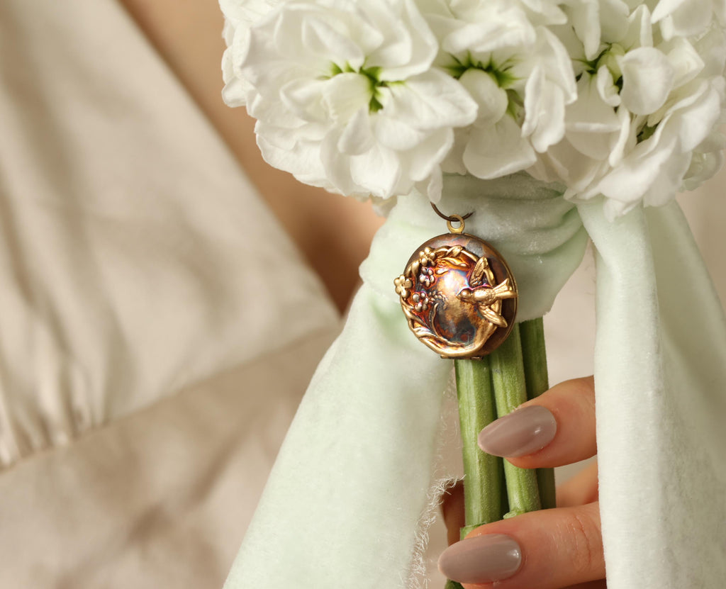 Pastoral Antique Locket Keepsake - Brooches & Pins