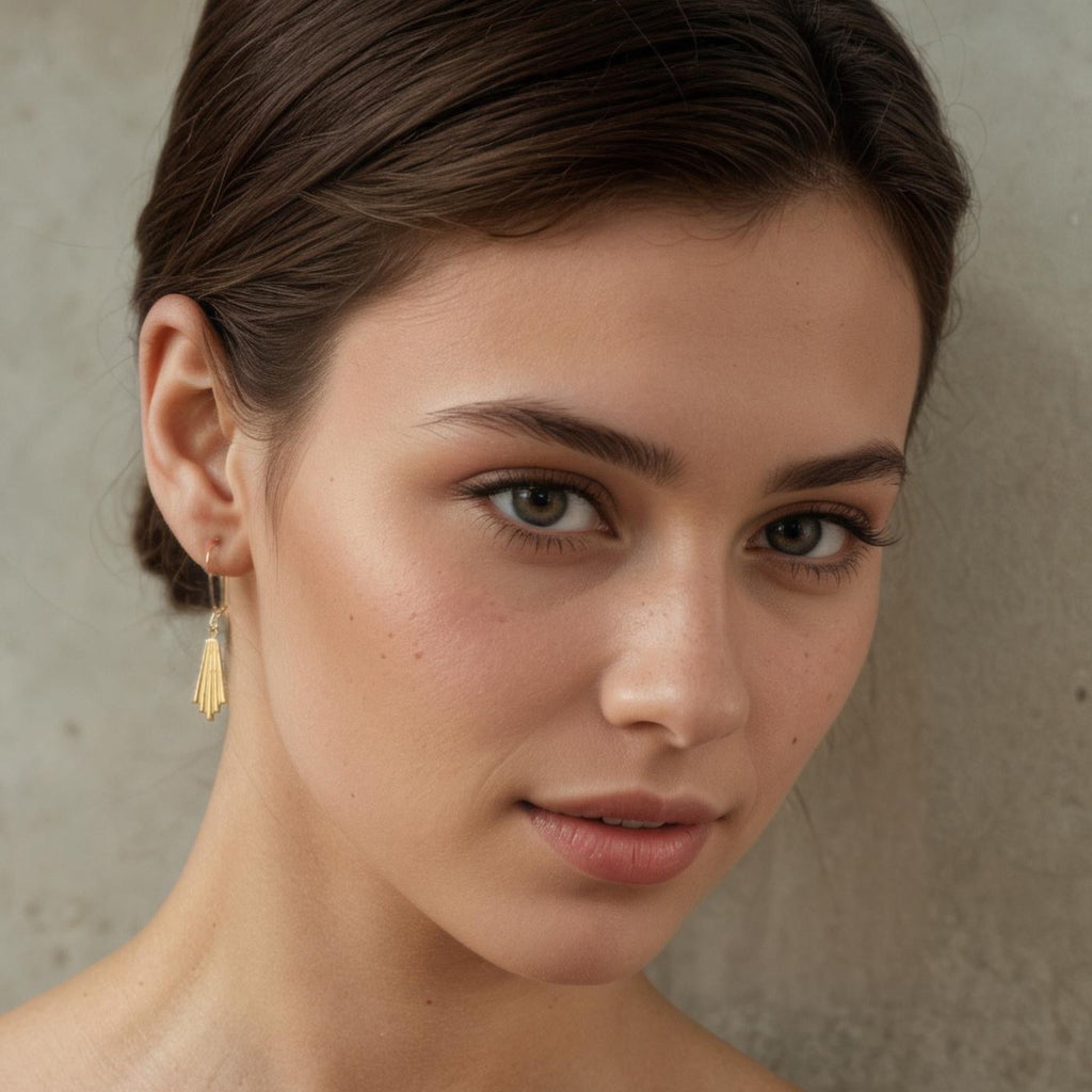 Chrysler Art Deco Earrings - Earrings