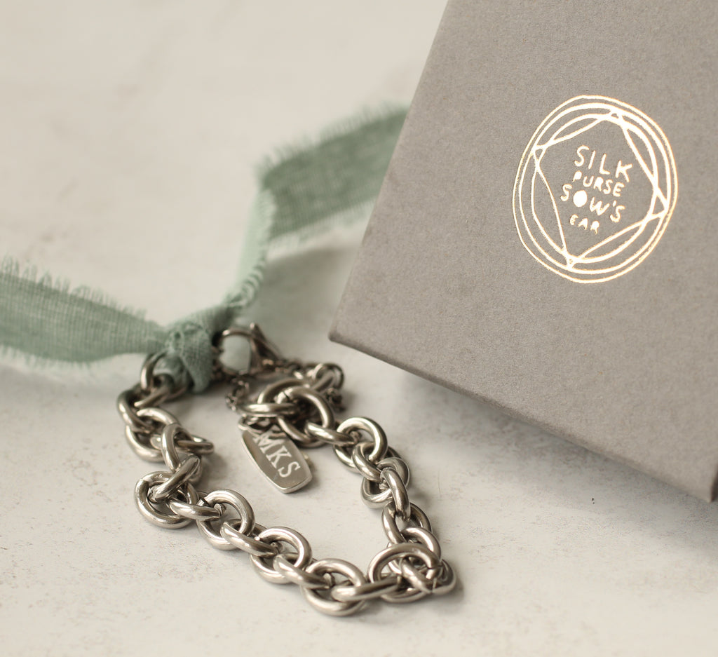 Chunky Statement Chain Bracelet (WS) - Bracelets