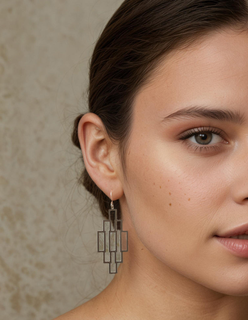 Art Deco Ladder Earrings - Earrings