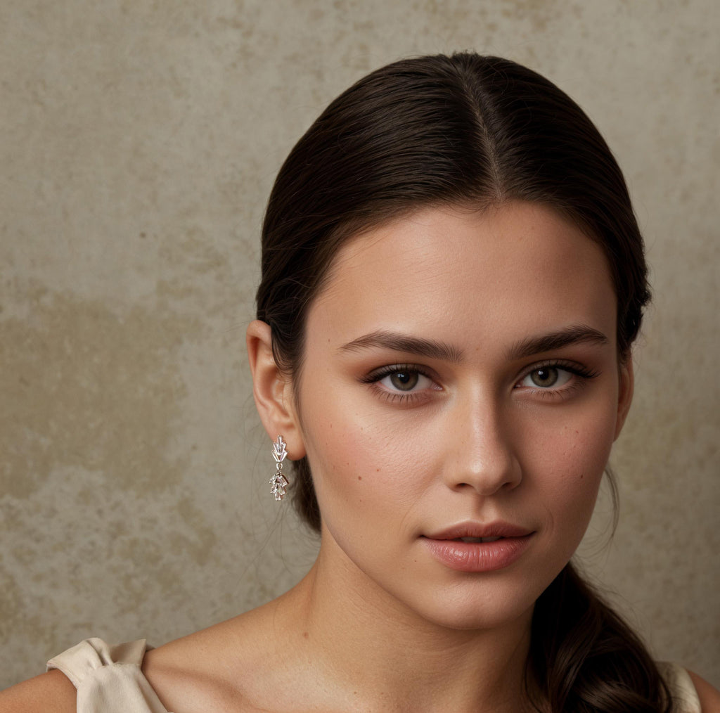 Art Deco Crystal Drop Earrings - Earrings