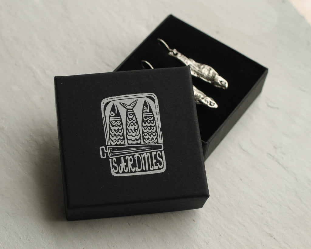 Sardine Fish Earrings - Earrings