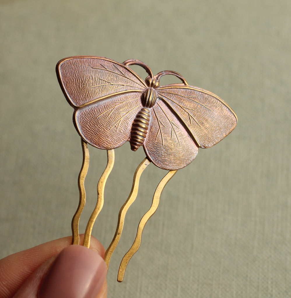 Butterfly Moth Hair Comb - 