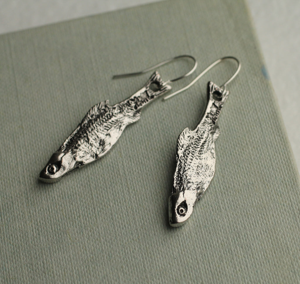 Sardine Fish Earrings - Earrings