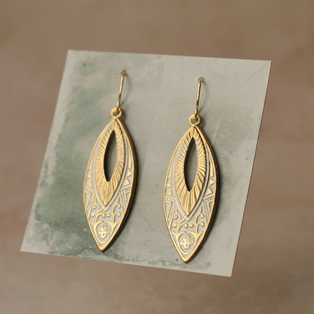 Art Deco Mercury Chandelier Earrings (WS) - Earrings