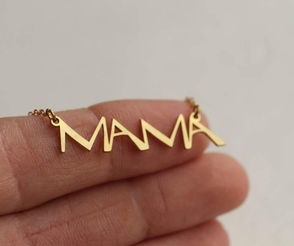 Silver Mama Necklace - Necklaces