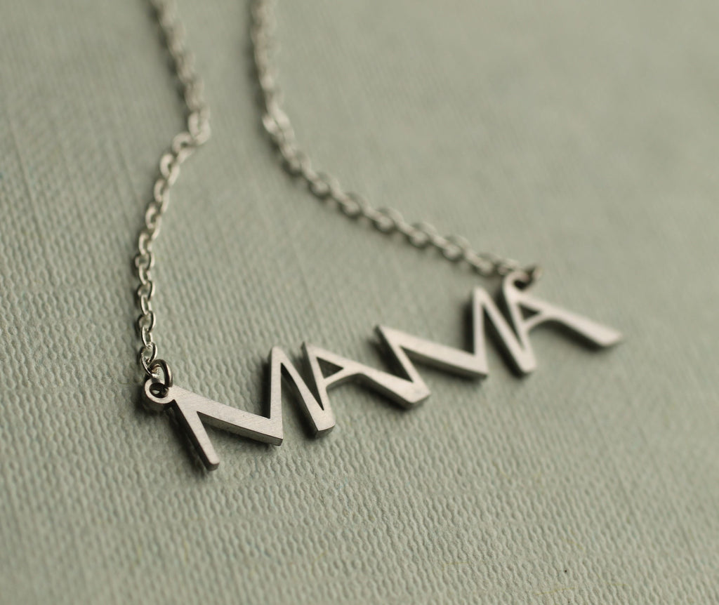 Silver Mama Necklace - Necklaces