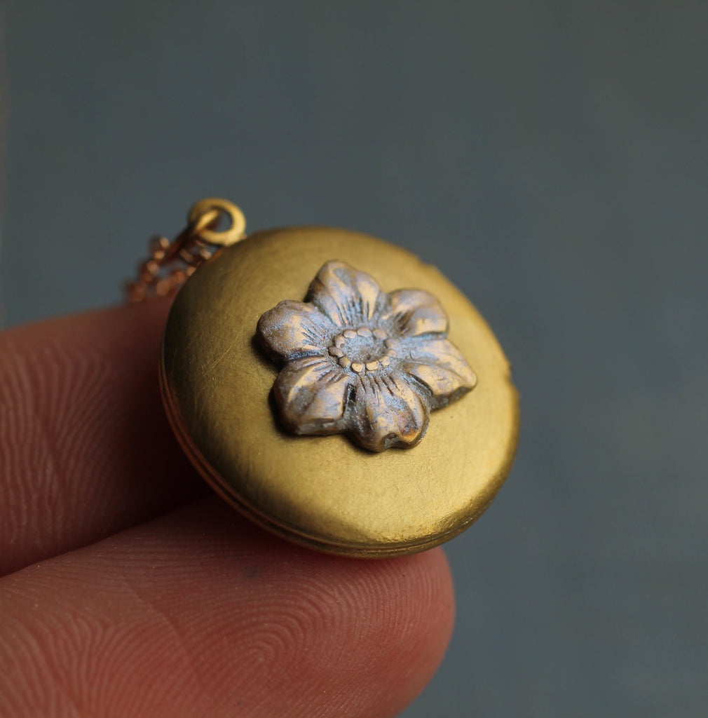 Forget Me Not Locket - Necklaces