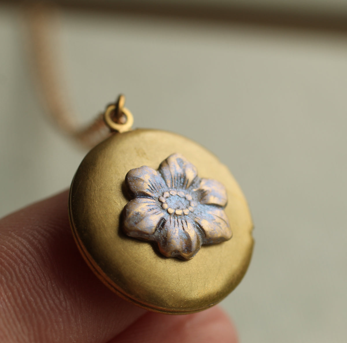 Forget Me Not Locket - With Your Photographs - Personalised Engraving ...