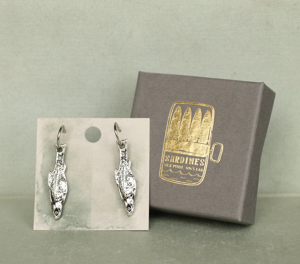 Sardine Fish Earrings - Earrings