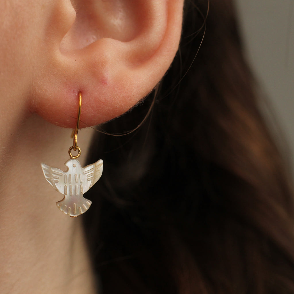 Dove Bird Earrings - Earrings
