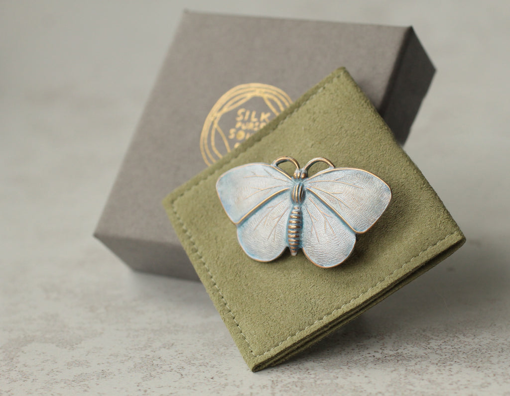 Moth Butterfly Brooch - Brooches & Pins