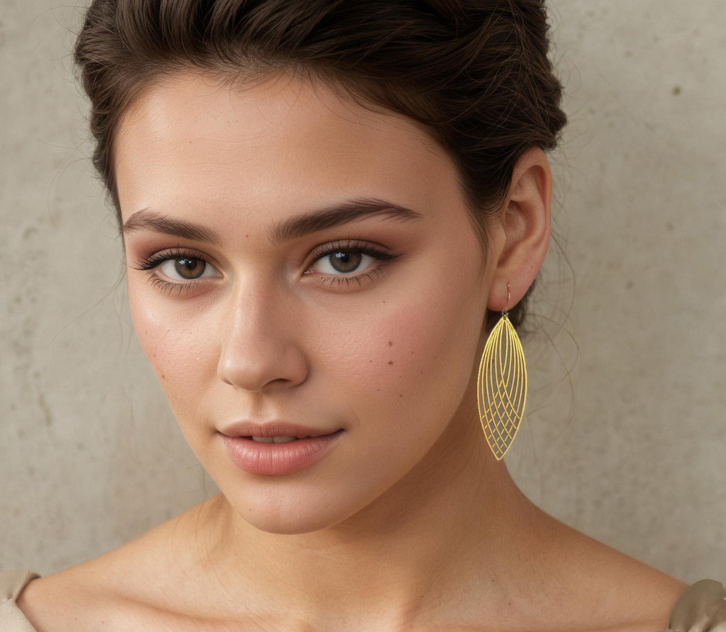 Art Nouveau Drop Earrings (WS) - Earrings