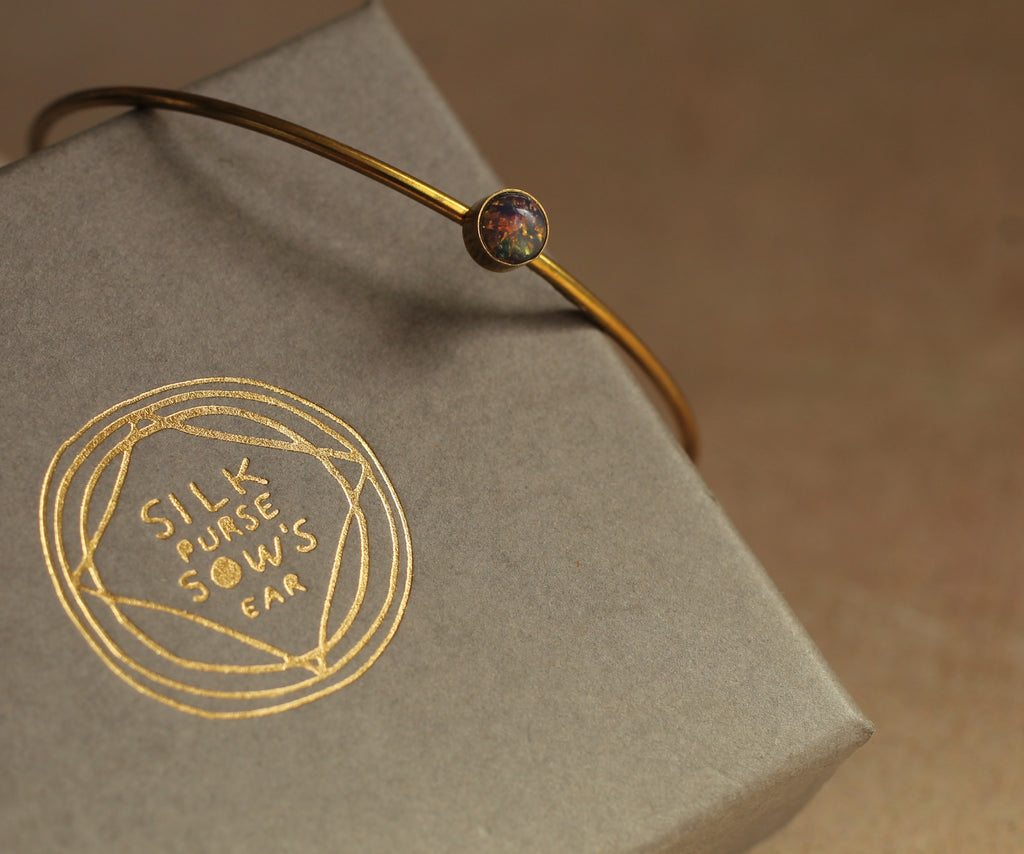 Opal Bracelet Bangle (WS) - Bracelets