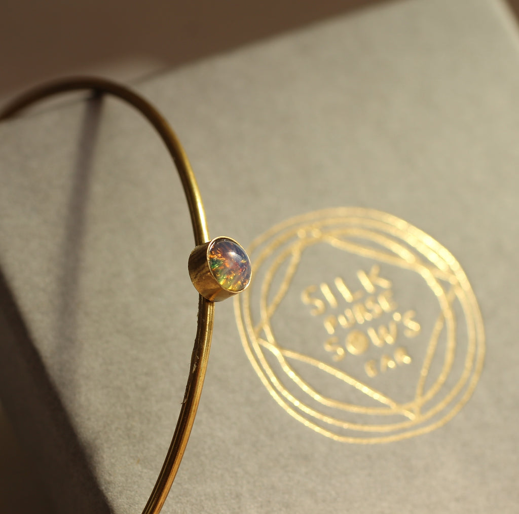 Opal Bracelet Bangle (WS) - Bracelets