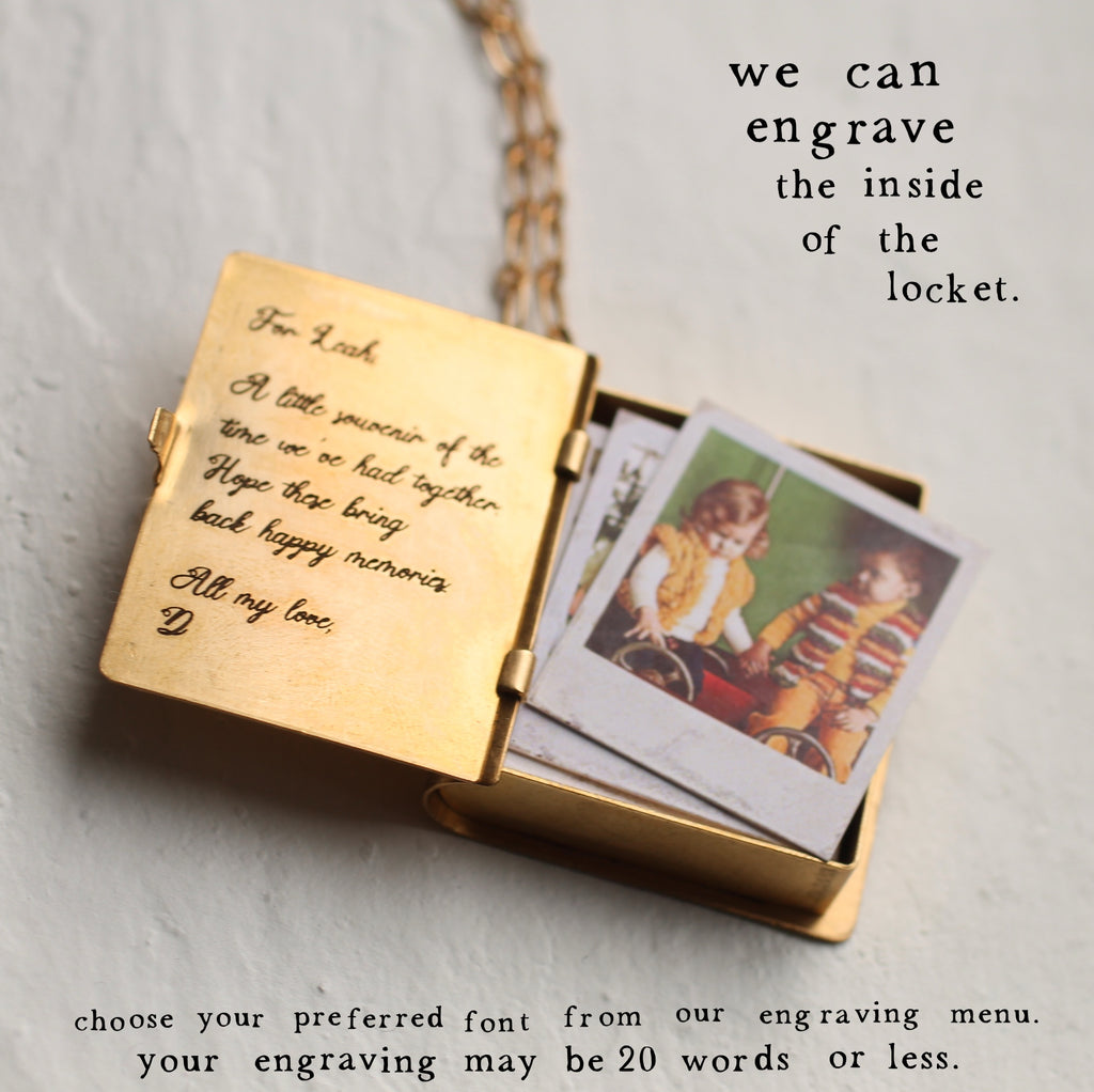 Sunburst Personalised Photo Locket - Necklaces