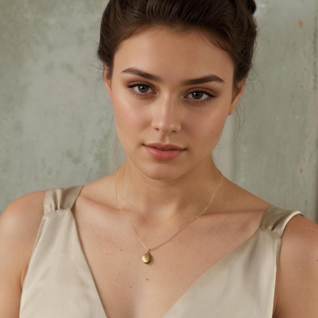 Tiny Oval Locket - Necklaces