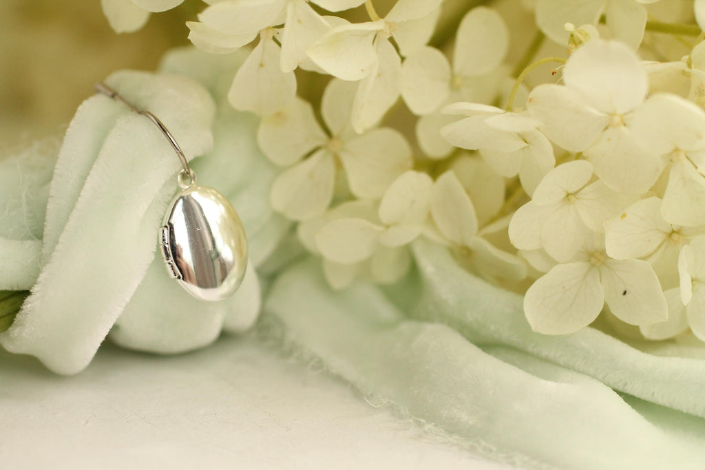Silver Small Oval Bridal Bouquet Brooch Pin - Brooches & Pins