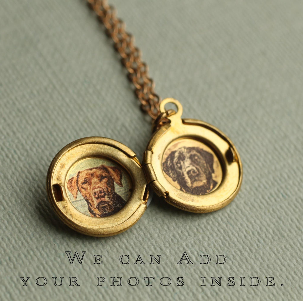 Miniature Engraved Heart Locket - personalised photo locket