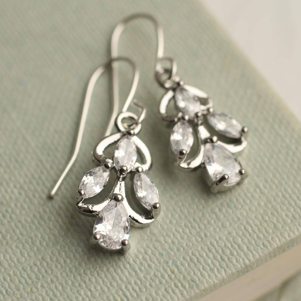 Art Nouveau Silver Nouveau Jewel Earrings - Earrings