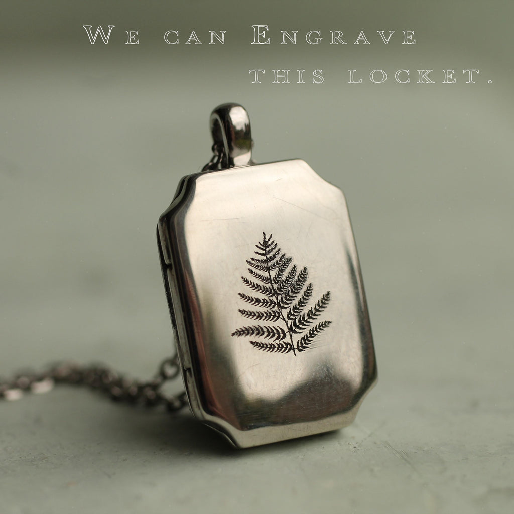 Sterling Silver Fern Locket - Necklaces