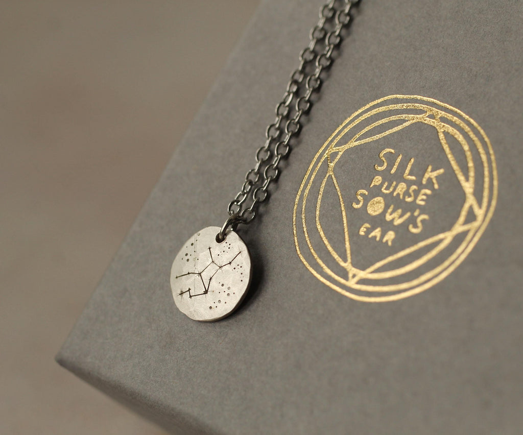 Sterling Silver Zodiac Constellation Necklace - Necklaces