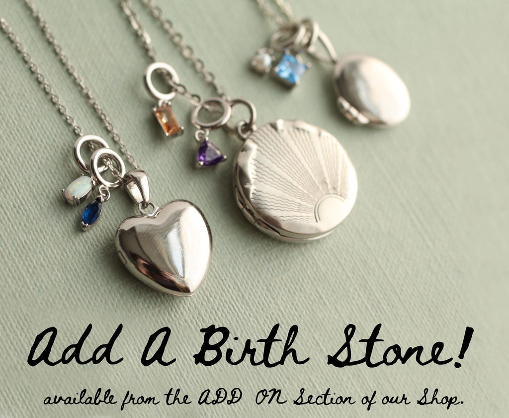 Sterling Silver Poppy Heart Locket - Necklaces