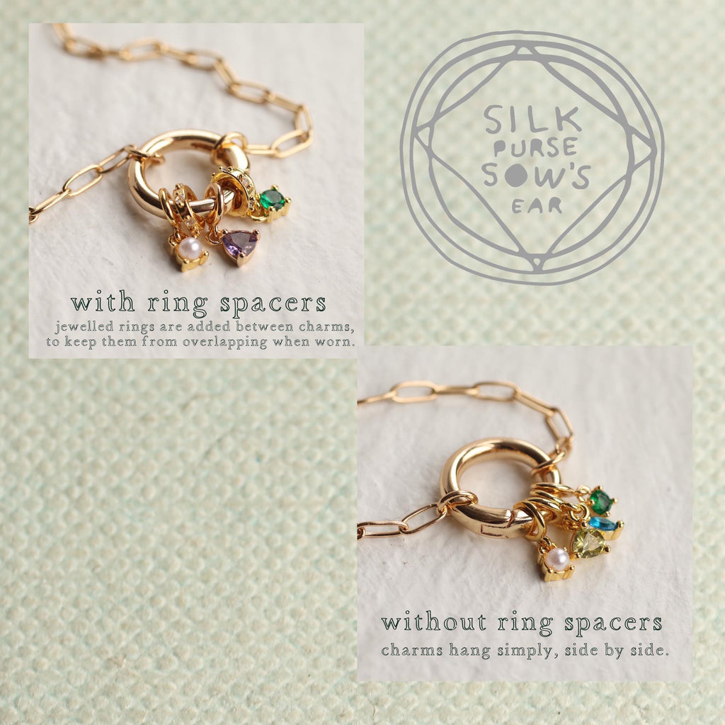 Circle Birth Stone Necklace Pendant - Necklaces