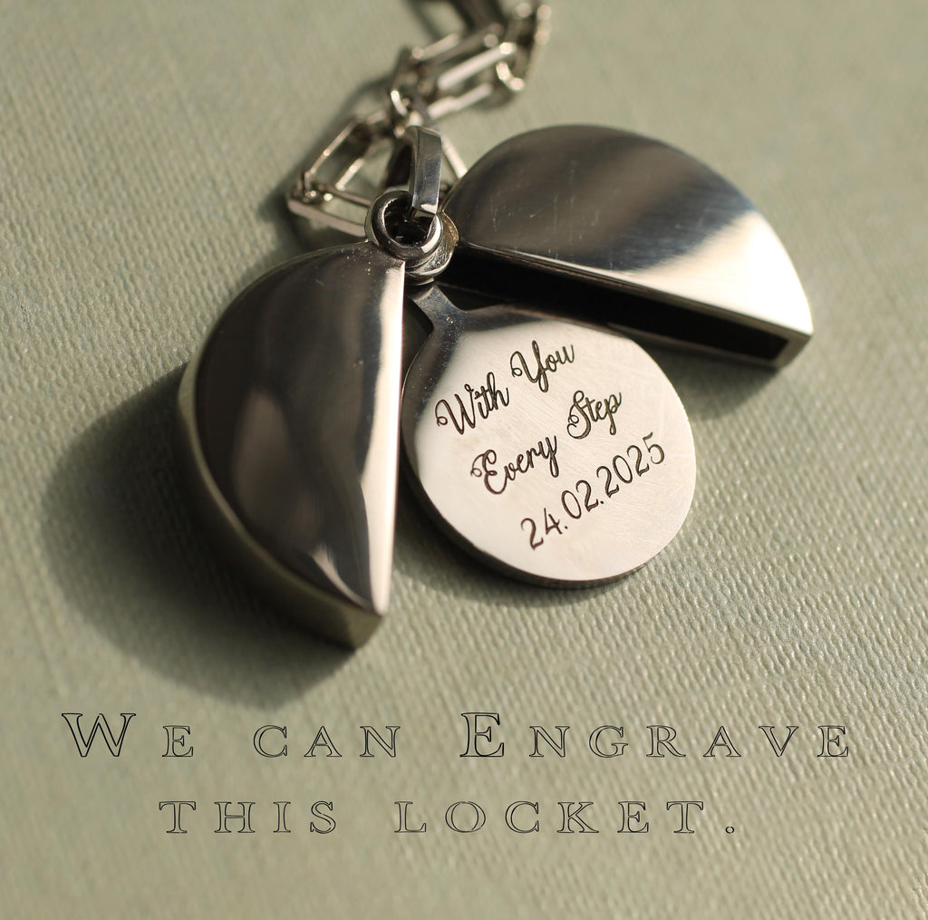 Silver Hidden Message Locket - Necklaces