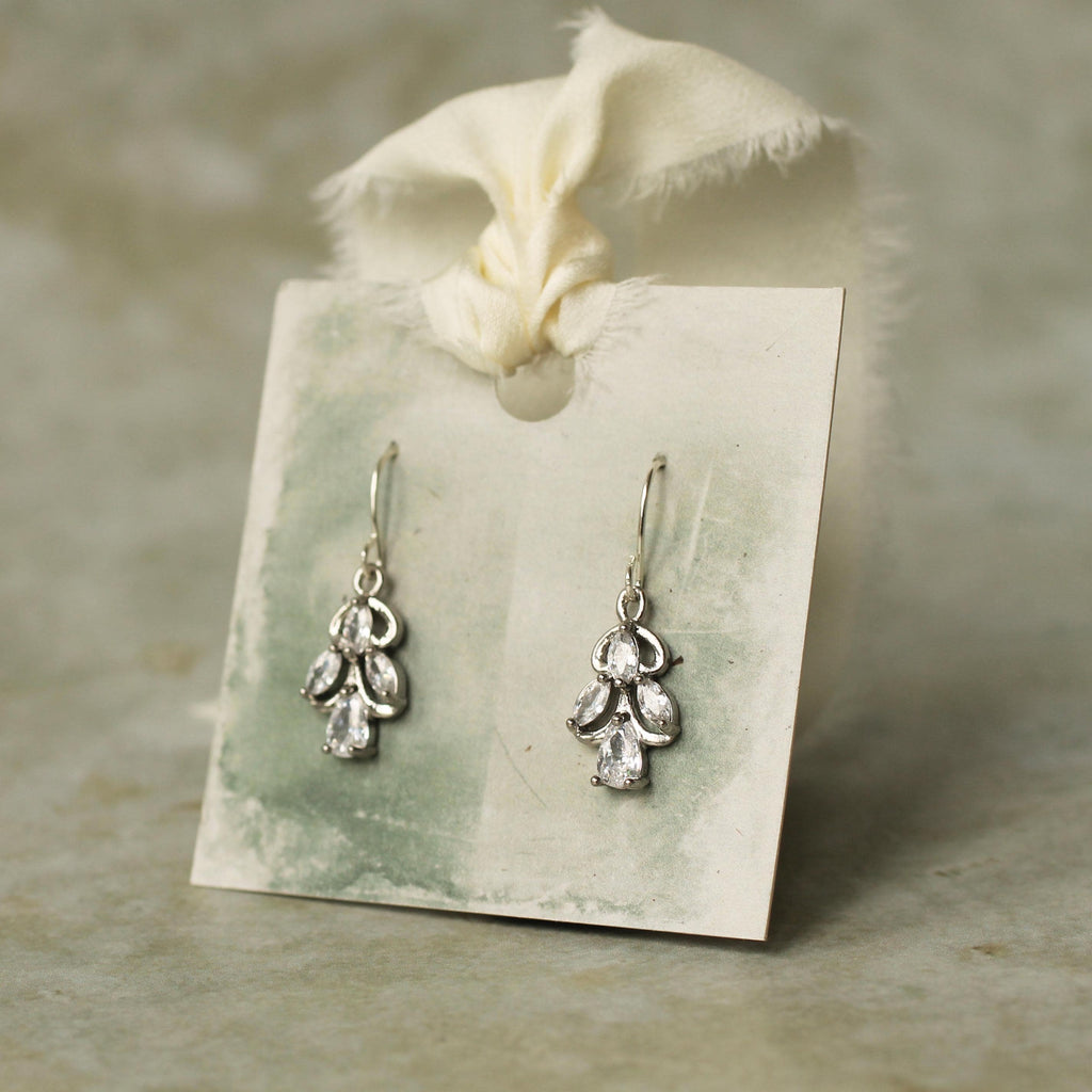 Art Nouveau Silver Nouveau Jewel Earrings - Earrings