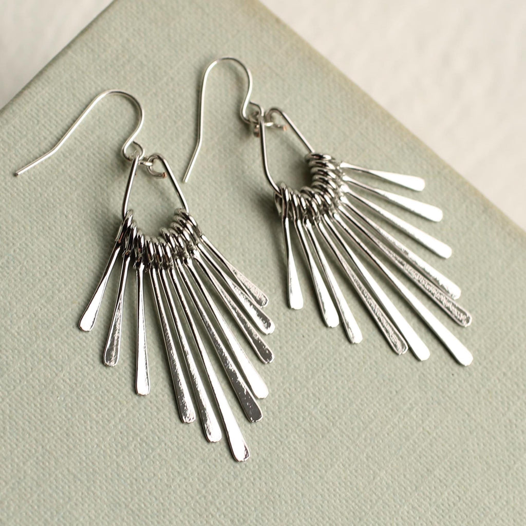 Art Deco Fringe Earrings - Earrings