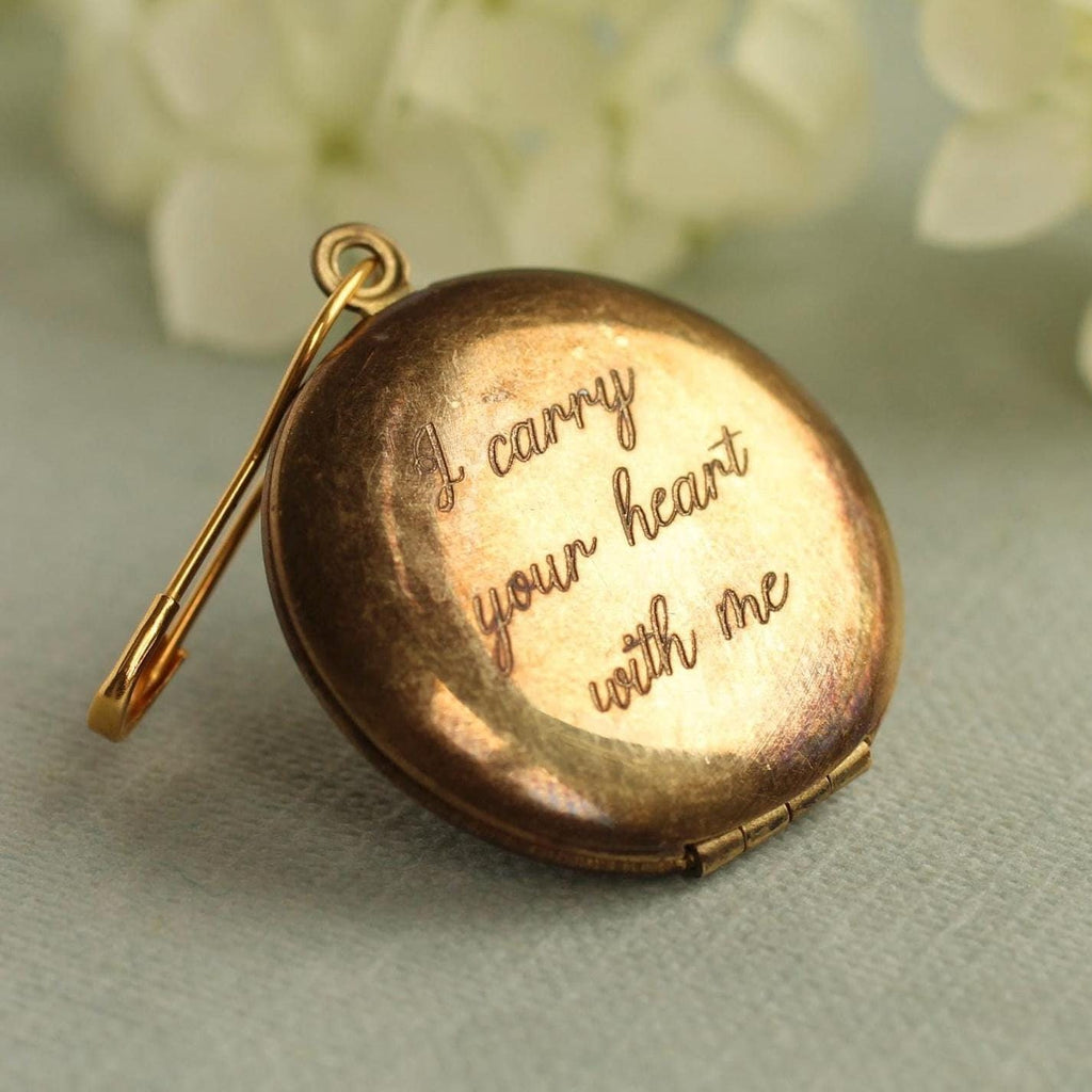 Bridal Locket Pin for Bouquet B12 - Brooches & Pins